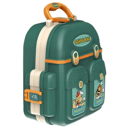 Little Story Role Play Kitchen Toy Set School Bag – 21pcs, Green