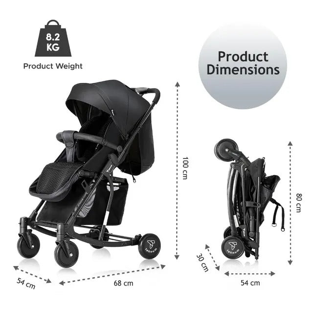 Teknum 2 In 1 Glide Stroller (Black)