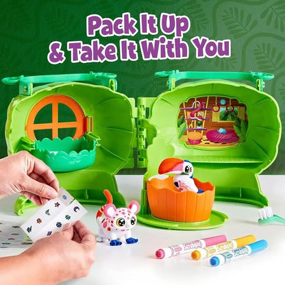 Crayola Scribble Scrubbie Pets Coloring Kit – Safari Treehouse