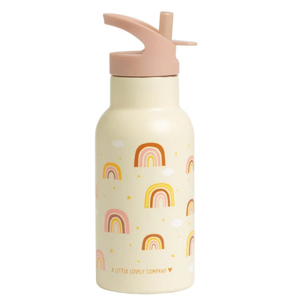 A Little Lovely Company Double Wall Insulated Water Bottle (350ml, Unicorn Dreams)