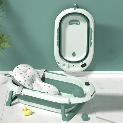 Eazy Kids Foldable Bathtub With Thermometer & Mug