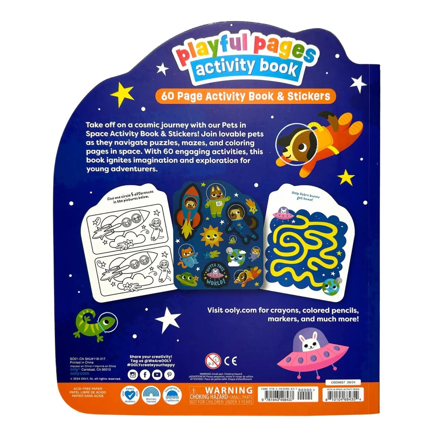 Ooly Playful Pages Activity Book + Stickers