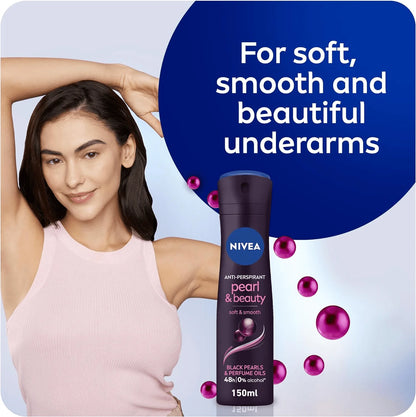 Nivea Female Deo Spray Pearl & Beauty Black (150ml)