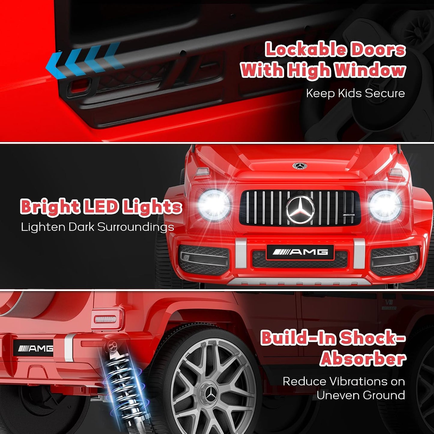 Tobbi Kids Mercedes-Benz G63 Electric Ride-On Car