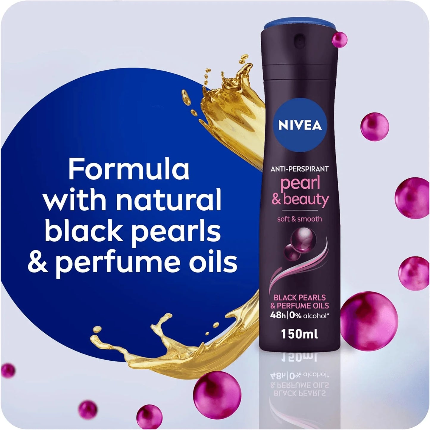 Nivea Female Deo Spray Pearl & Beauty Black (150ml)