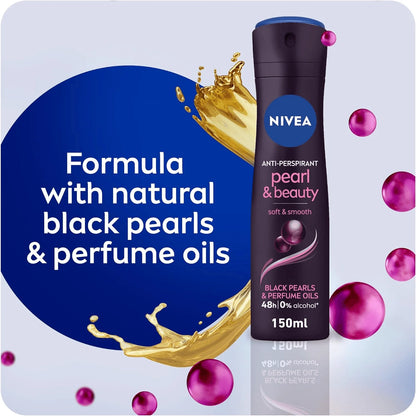 Nivea Female Deo Spray Pearl & Beauty Black (150ml)