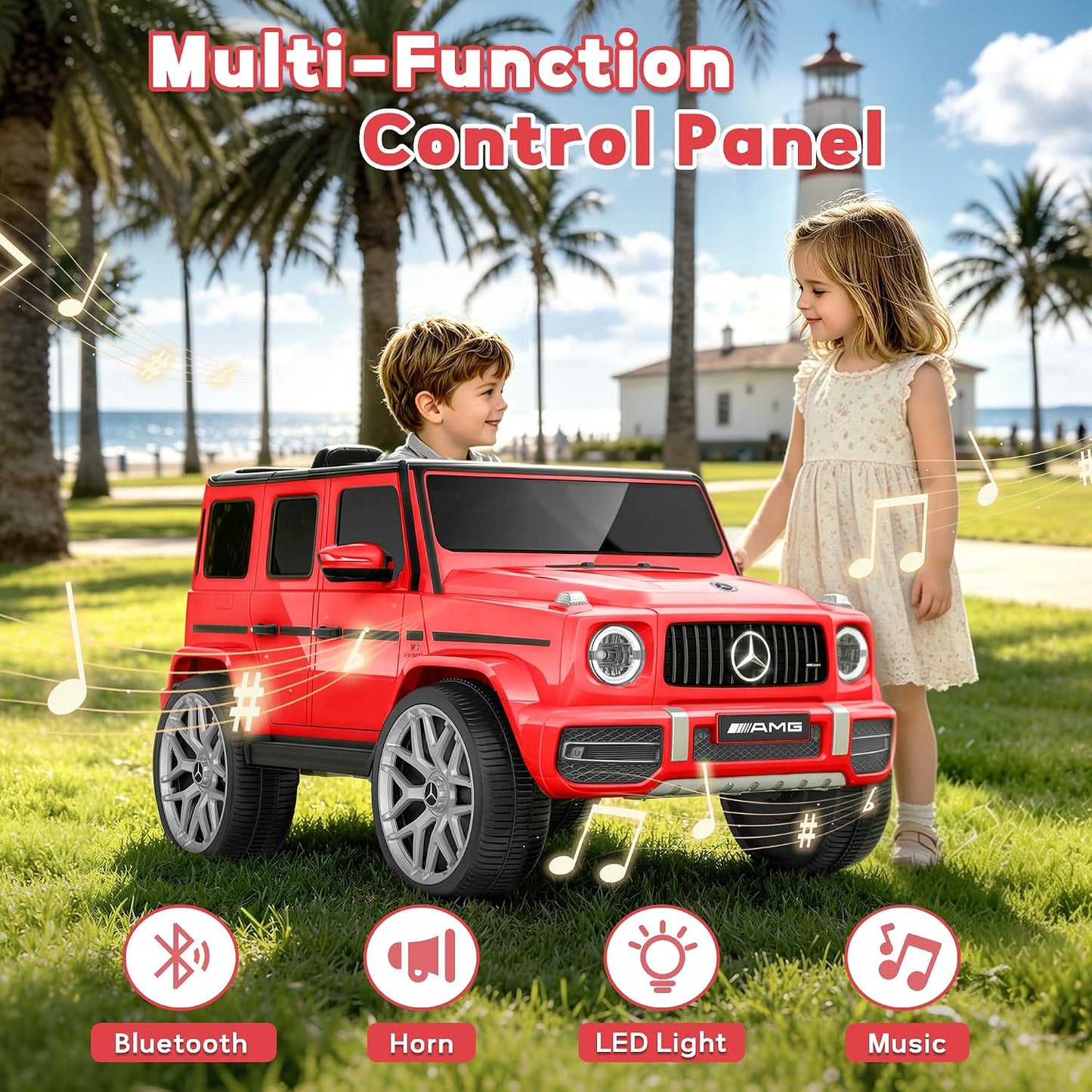 Tobbi Kids Mercedes-Benz G63 Electric Ride-On Car