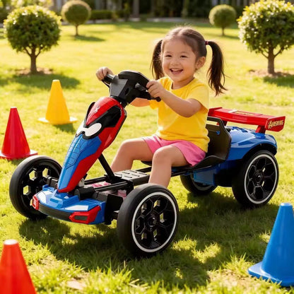 Tobbi Kids Electric Foldable Go-Kart with Adjustable Seat – Blue