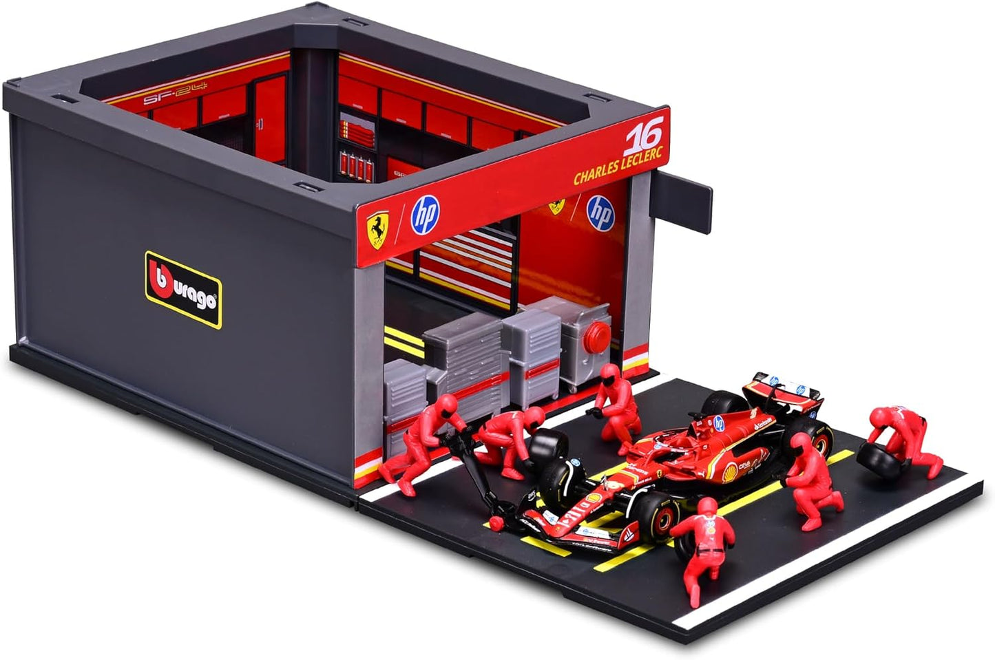 Bburago 1:43 2024 Ferrari SF-24 Pit Pass – Leclerc #16