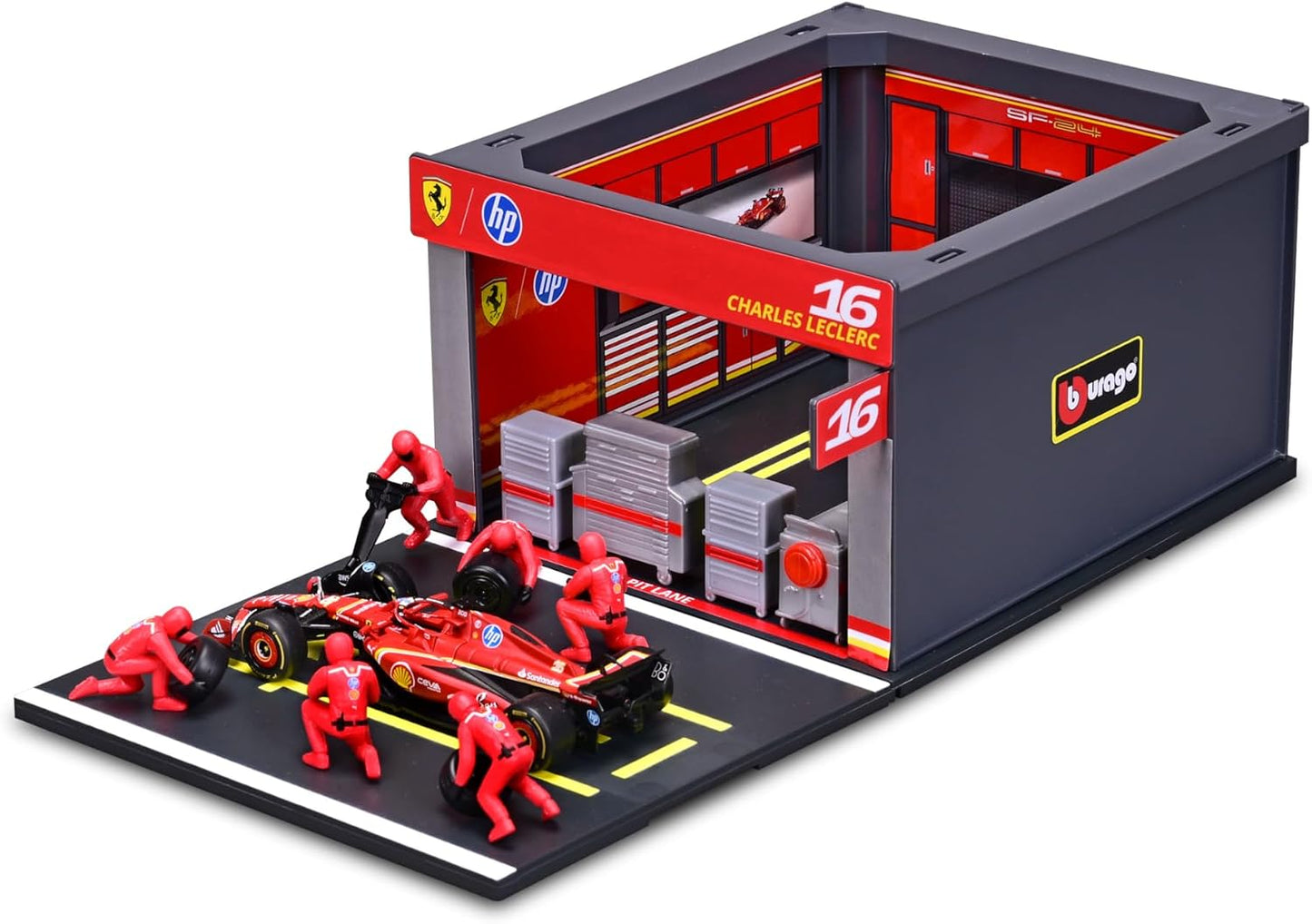 Bburago 1:43 2024 Ferrari SF-24 Pit Pass – Leclerc #16