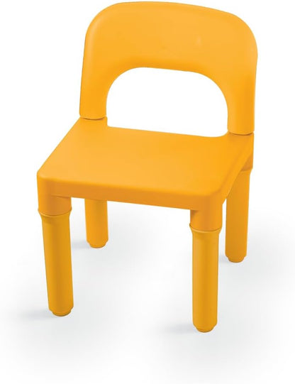 Dolu Table and 2 Chairs Set for Kids – Green, White & Yellow