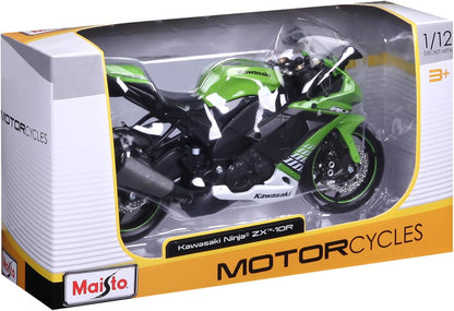 Maisto 1:12 2010 Kawasaki Ninja ZX-10R Die-Cast Motorcycle