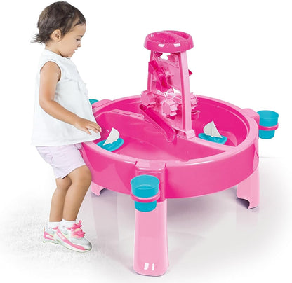 DOLU 3-in-1 Sand, Water & Creativity Activity Table – Pink