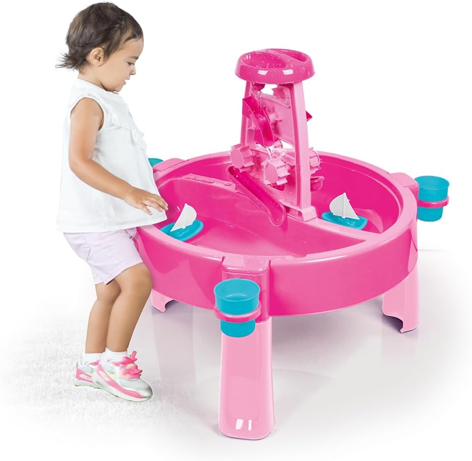 DOLU 3-in-1 Sand, Water & Creativity Activity Table – Pink
