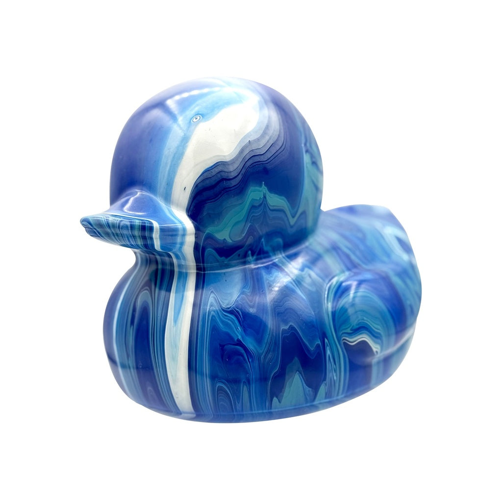 Pour Palz Large Rubber Duck Blueberry Sky Paint Kit