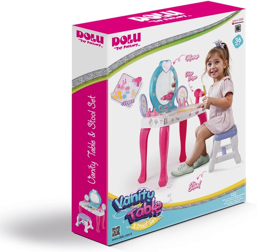 DOLU Unicorn Dressing Table & Stool Set