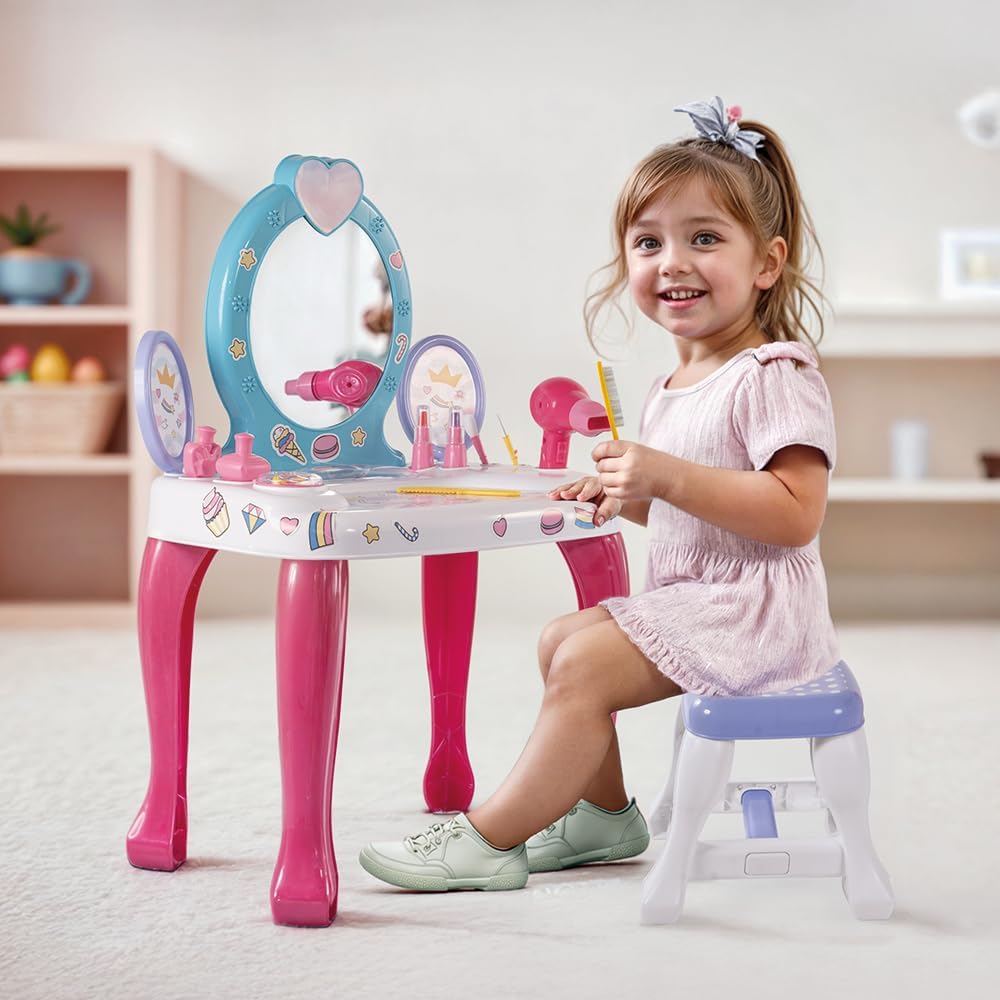 DOLU Unicorn Dressing Table & Stool Set