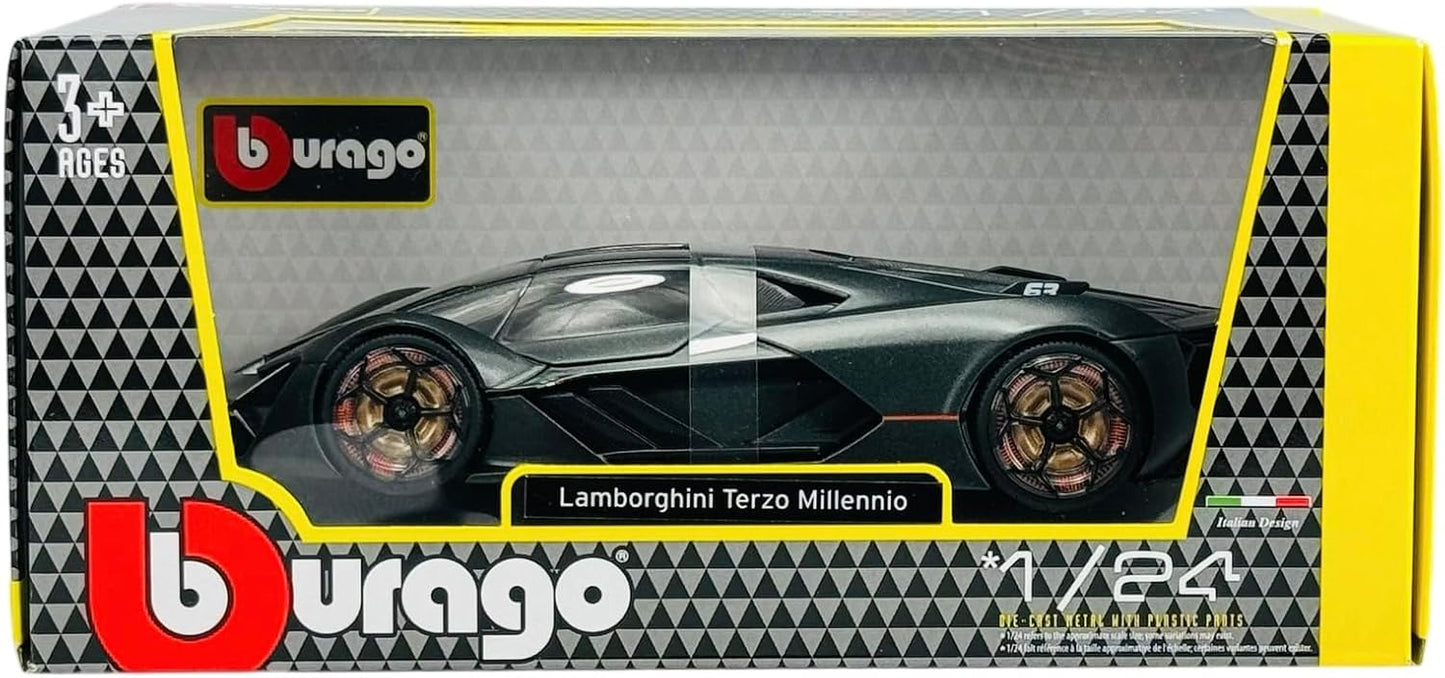 Bburago Lamborghini Terzo Millennio – 1:24 Scale, Grey