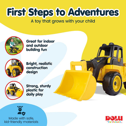 DOLU Excavator Super Loader Ride-On Toy – Yellow