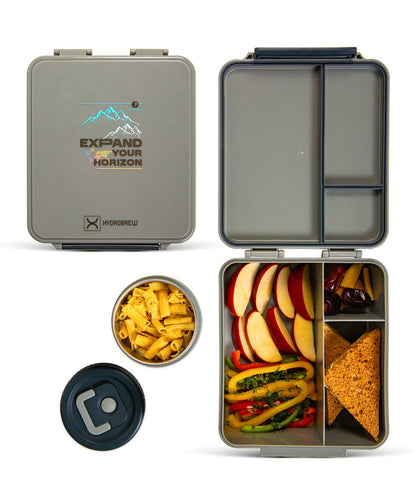 Hydrobrew Bento Lunch Box With Steel Food Jar