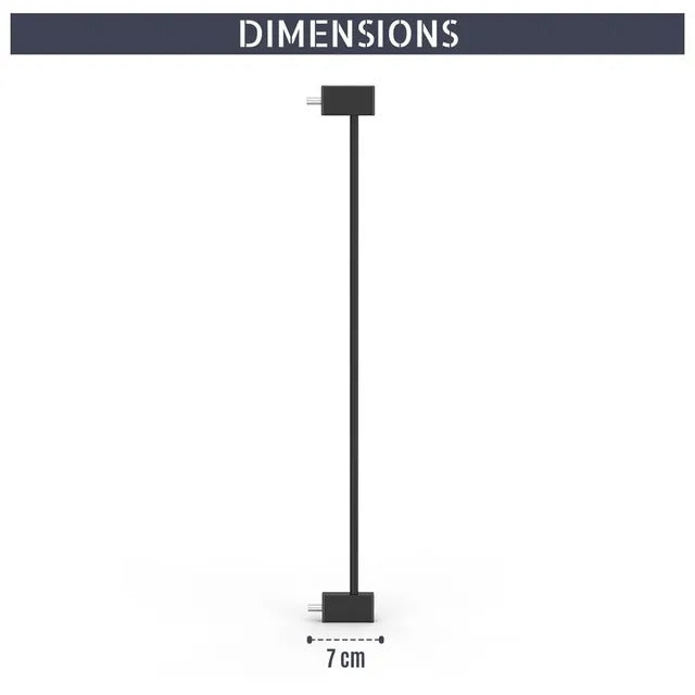 Baby Safe Safety Gate Extension – Black