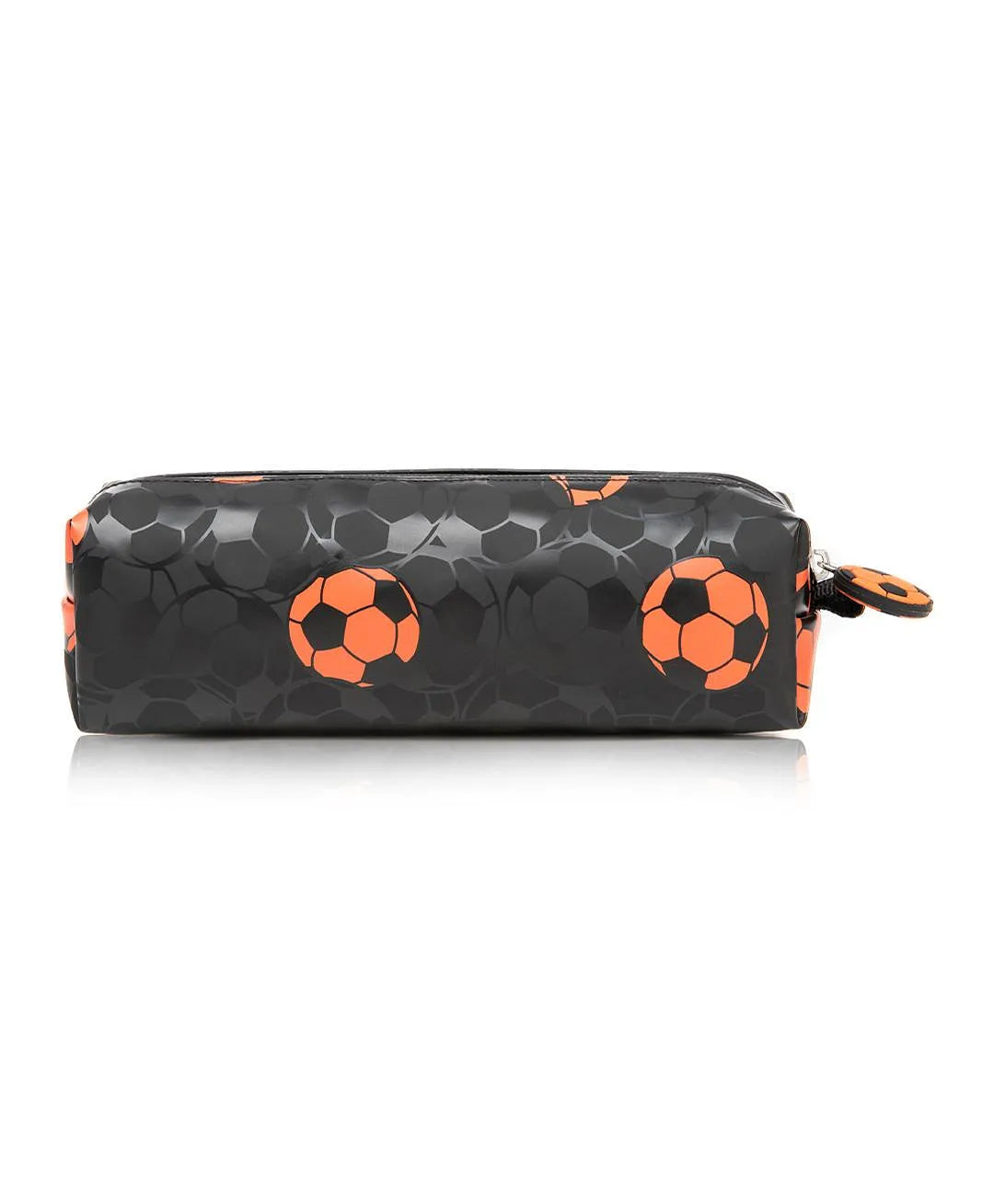 Eazy Kids Trolley School Bag Set of 3 With Lunch Bag and Pencil Case (Football Black)