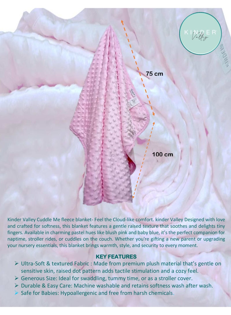 Kinder Valley Baby Cuddle Me Fleece Blanket (Pink)
