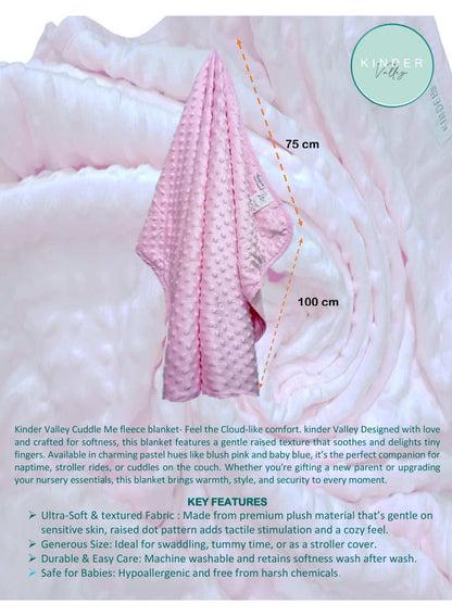 Kinder Valley Baby Cuddle Me Fleece Blanket (Pink)