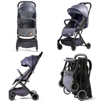 Teknum Travel Lite Stroller SLD with Sunveno Organizer – Dark Grey & Yellow