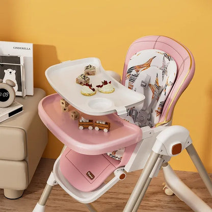 Teknum 5-in-1 Convertible Swing And High Chair – Pink.