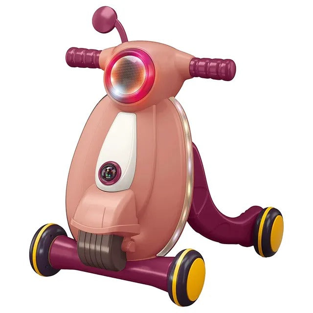 Little Story Multifunctional Baby Walker With Light – Pink