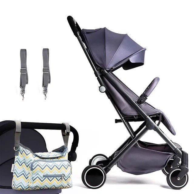 Teknum Travel Lite Stroller SLD with Sunveno Organizer – Dark Grey & Yellow