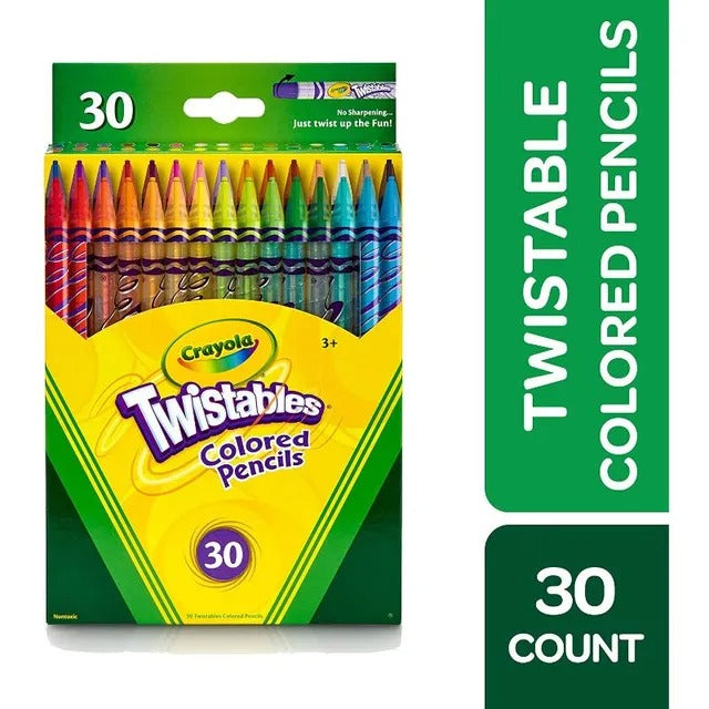 Crayola Set of 30 Twistables Colored Pencils