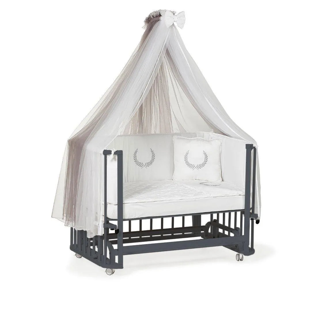 Egebaby 4 in 1 Baby Crib (Grey)