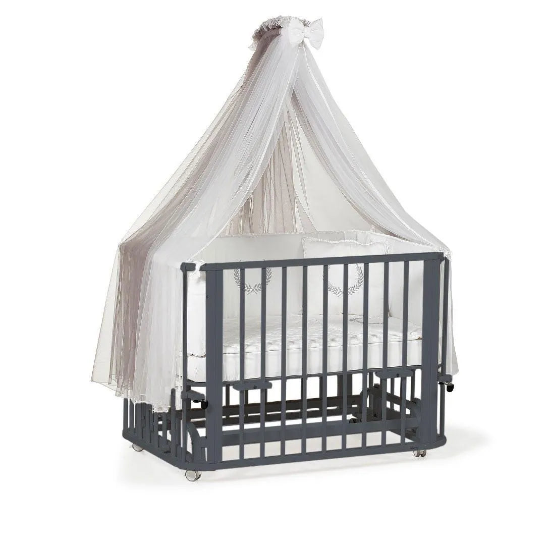 Egebaby 4 in 1 Baby Crib (Grey)