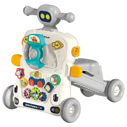 Teknum 5-in-1 Baby Walker With Musical Keyboard – Grey.