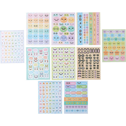 Ooly Stickiville Cute Expressions Sticker Book (10 Sheets)