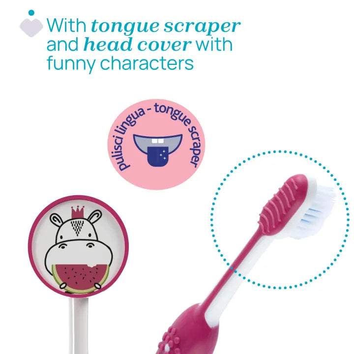 Chicco Hippo Toothbrush (3-6 Years Old)