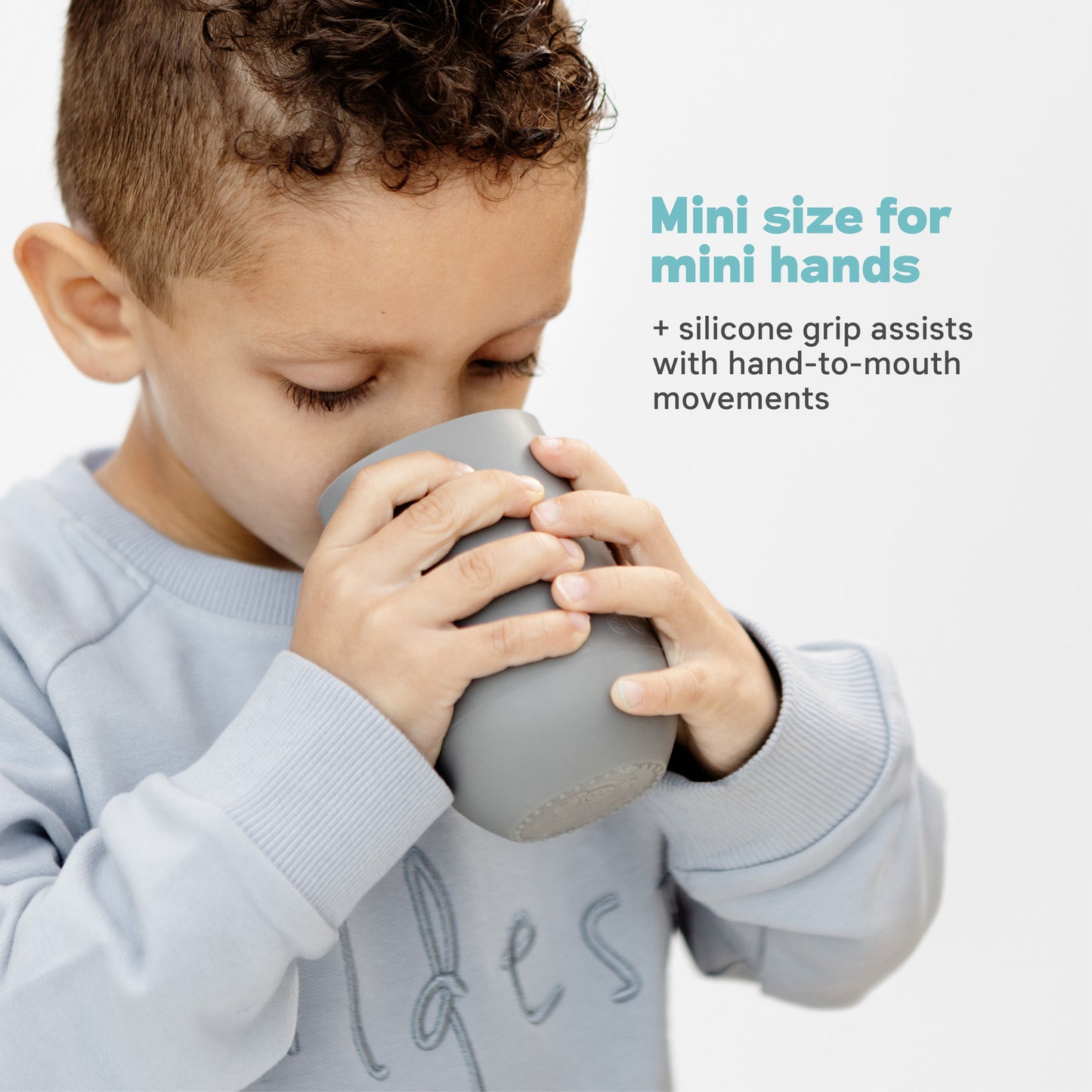 Ezpz Happy Cup & Straw System (Pewter)