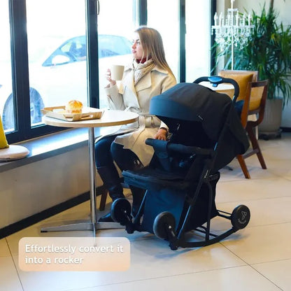 Teknum 2 In 1 Glide Stroller (Black)