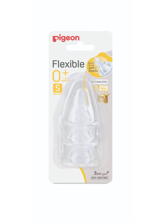 Pigeon Flexible Bottle Nipple Slim Neck (0m+)