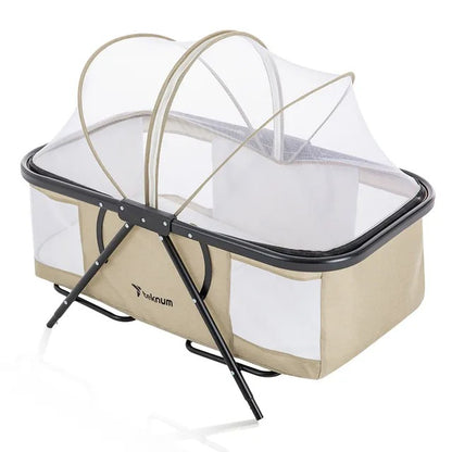 Teknum 3-in-1 Baby Cot, Cradle With Mosquito Net – Ivory