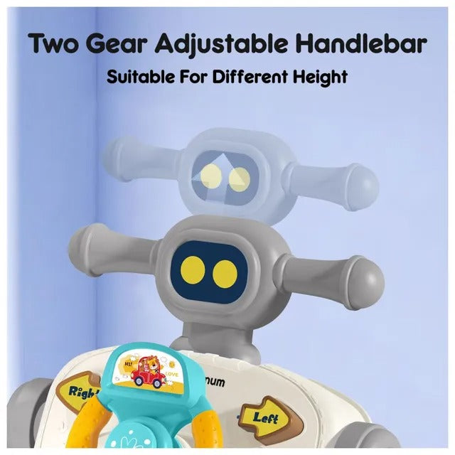 Teknum 5-in-1 Baby Walker With Musical Keyboard – Grey.