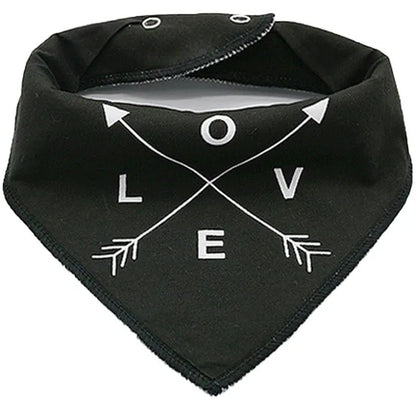 Little Story Bandana Drool Bibs Pack of 4 – Love