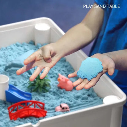 Little Story 4-in-1 Activity Block Table with 350 Blocks – Extra Large