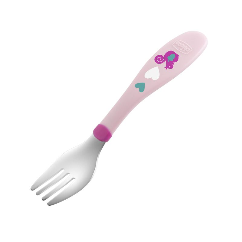 Chicco Stainless Steel Cutlery, Mix & Match, 18m+