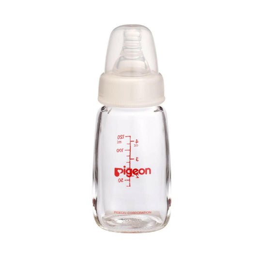 رضّاعة زجاجية بيجون مرنة بعنق رفيع 120ml
