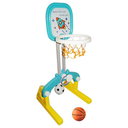 Little Angel Kids Basketball, Football and Golf Playset (Green)