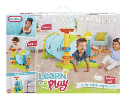 Little Tikes 2-in-1 Activity Tunnel with Ball Drop Towers