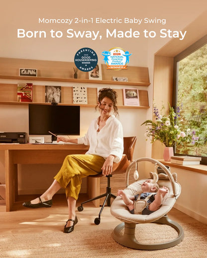 Momcozy Electric Baby Swing